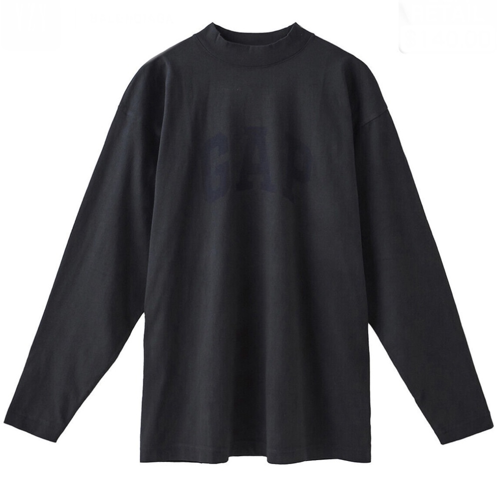 YEEZY GAP BALENCIAGA 10A DOVE LS TEE 471305-02-2 BLACK- Size  Medium